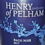 Baco Noir 2017, Henry of Pelham, Ontario, Kanada